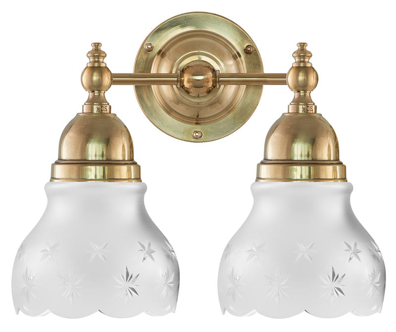 Wall Light - Bergman - Brass, Matte Glass image