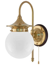 Wall Light - Fryxell - Brass - Globe Shade thumbnail image