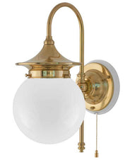 Wall Light - Fryxell - Brass - Globe Shade thumbnail image
