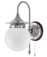 Wall Light - Fryxell - Nickel - Globe Shade thumbnail image