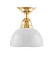 Badrumslampa - Taklampa Byström 60 mässing, halvsfär thumbnail image