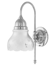 Badrumslampa - Ahlström 60 förnicklad slipat mattglas thumbnail image