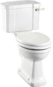 Toilet - Burlington Close Coupled Toilet & White Seat, gold details thumbnail image
