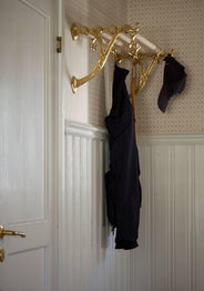 Hat rack - Sekelskifte - Brass & Oak, 115 cm (45.3 in.) thumbnail image