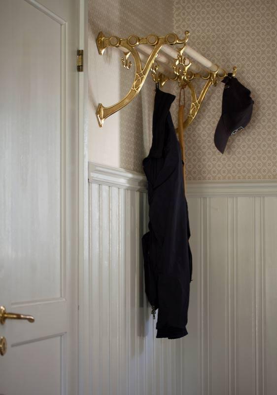 Hat rack - Sekelskifte - Brass & Oak, 115 cm (45.3 in.) image