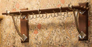 Hattehylle - Sekelskifte nikkel & eik, 115 cm thumbnail image