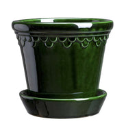 Bergs Potter Kruka med fat, Jugend - Grön 25 cm thumbnail image