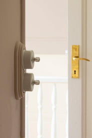 Double Dimmer - Surface-Mounted Rotary Switch in White Porcelain thumbnail image
