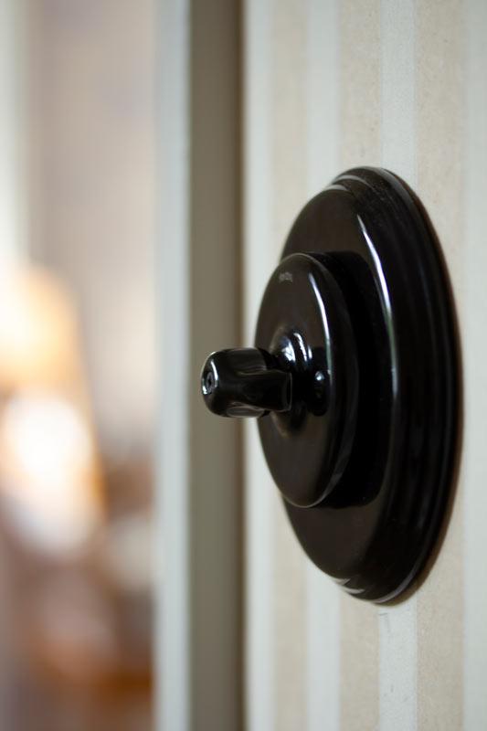 Fontini Dimmer - Black Porcelain Rotary Switch image