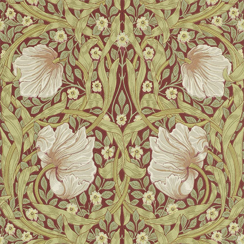 William Morris & Co. Tapet - Pimpernel Brick/Olive image