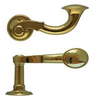 Door Handle - Large Post Horn - Brass thumbnail image