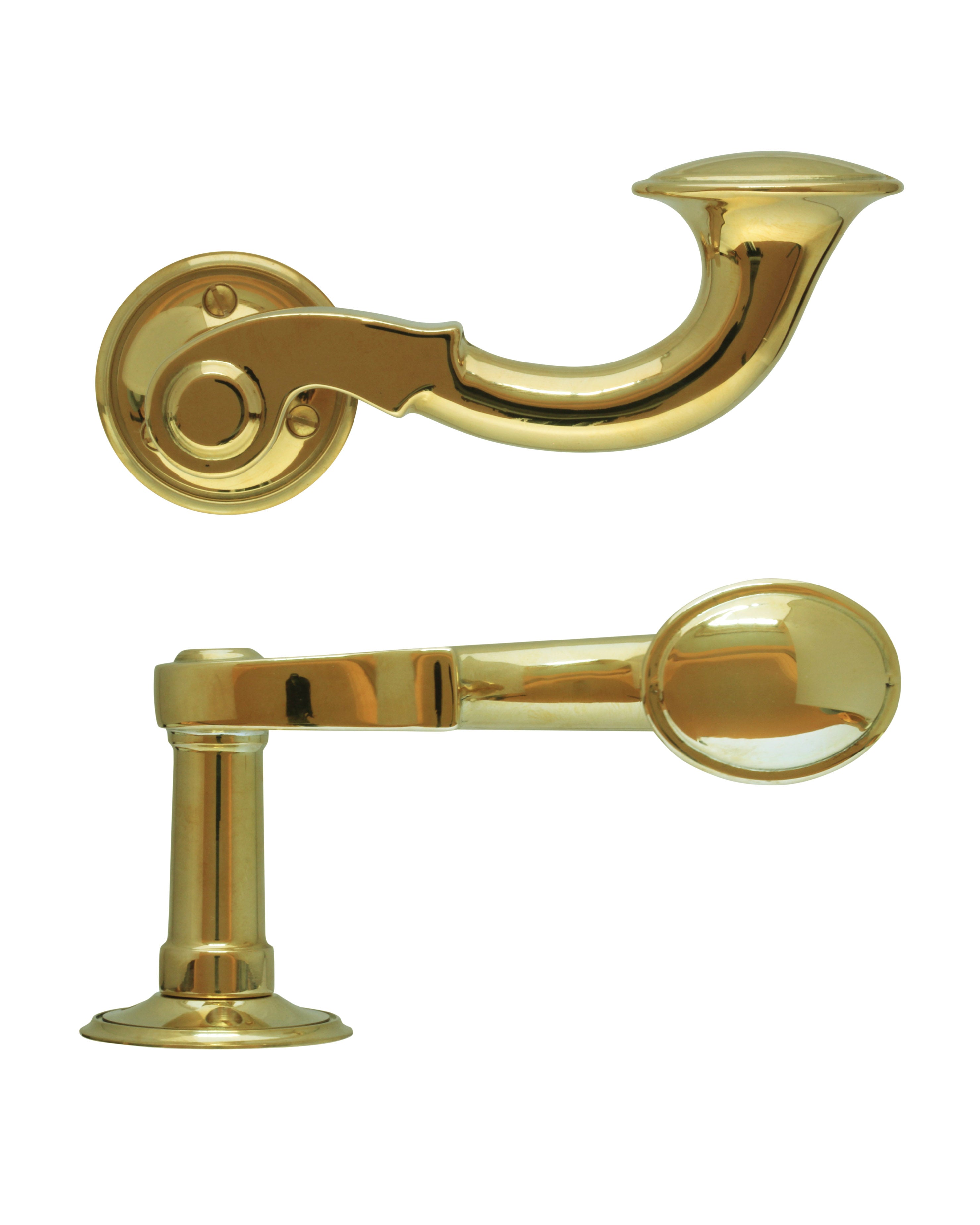 Manilla para puerta - Cuerno grande de latón image