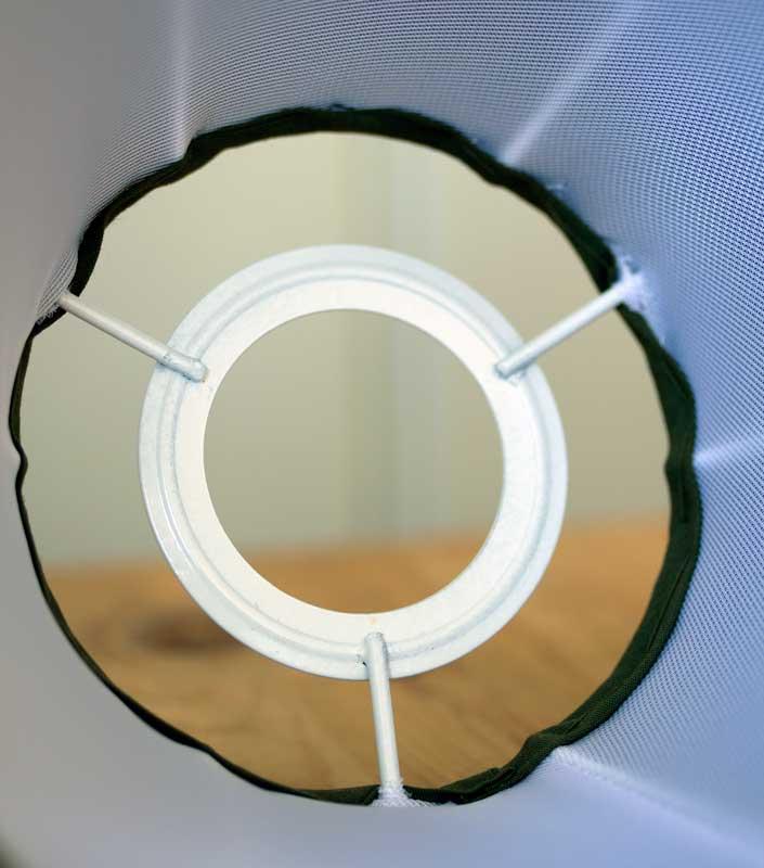 Textilskärm d200 (Ringf/Vit) image