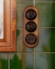 Fontini Dimmer - Black Porcelain/Antique Bronze, Surface-Mounted thumbnail image