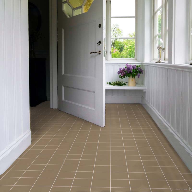 Floor Tiles - 15 x 15 cm (5.91 x 5.91 In.) - Coffee CAF image
