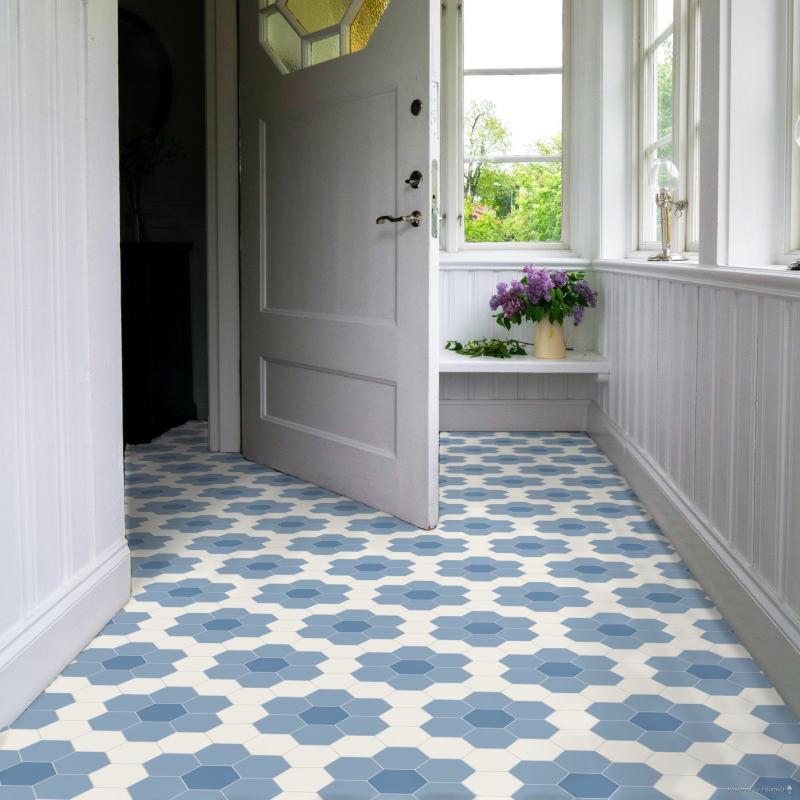 Floor Tiles - Hexagon 10 x 10 cm White - Super White BAS image