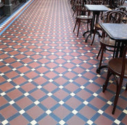 Canterbury - Victorian Floor Tiles - Red ROU/Black NOI/Cognac COG thumbnail image