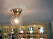 Bowl Light - Fröding 100 - Brass - Clear Cut-Glass Shade thumbnail image